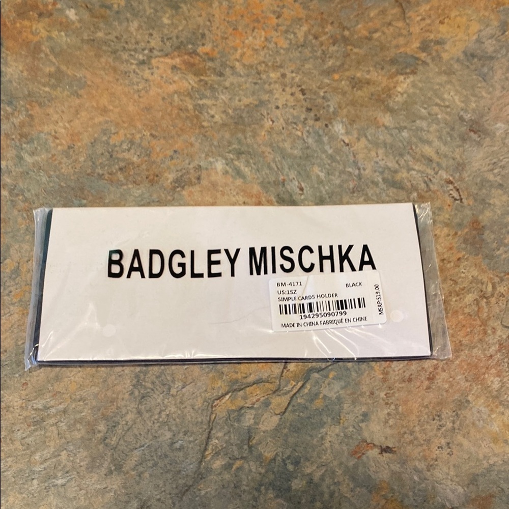 Badgley Mischka Black Card Sleeve NIP - Picture 3 of 5